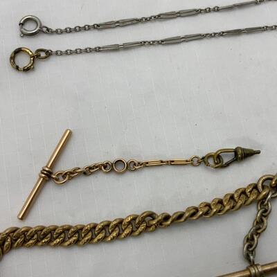 -22- Pocket Watch Chains | Gold Tone | Silver Tone | 18K-3g