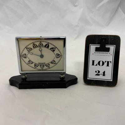 -24- VINTAGE | Silvercraft Clock | MCM 