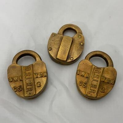 -28- Three Rail Road Locks | OSLRR | Unmarked | No Keys