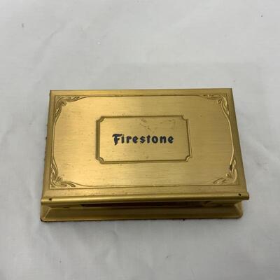 -33- VINTAGE | 1940s Firestone Perpetual Desk Calendar | Complete