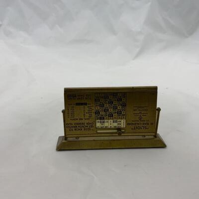 -34- VINTAGE | 1940s Perpetual Calendar | Oshkosh | WI Transfer Yard