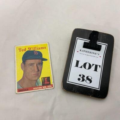 -38- TED WILLIAMS | 1958 Topps Card #1 | Boston Red Sox