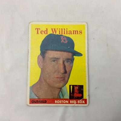 -38- TED WILLIAMS | 1958 Topps Card #1 | Boston Red Sox