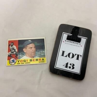 -43- BERRA | 1960 TOPPS Card #480 | New York Yankees