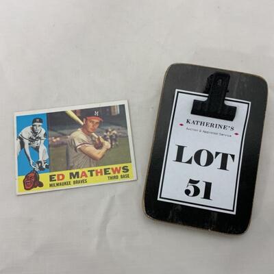 -51- MATHEWS | 1960 TOPPS Card #420 | Milwaukee Braves