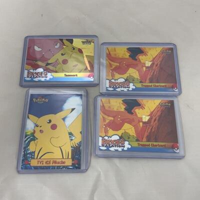 -66- Five Pikachu TV Cards | 3 Hologram TV Cards | PokÃ©mon | TOPPS | NINTENDO