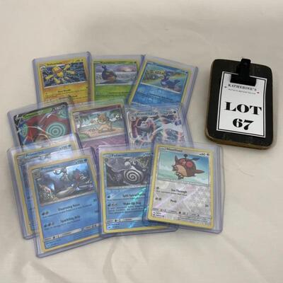 -67- 10 Hologram PokÃ©mon Deck Cards | 2017 & 2020 | TOPPS | NINTENDO