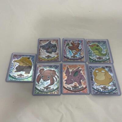 -68- 7 Holographic PokÃ©mon Cards | TOPPS | NINTENDO | 1999/2000