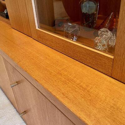 Scandinavian Danish Mid Century Modern wall unit cabinet