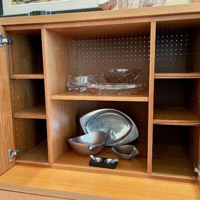 Scandinavian Danish Mid Century Modern wall unit cabinet