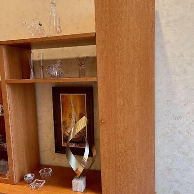 Scandinavian Danish Mid Century Modern wall unit cabinet