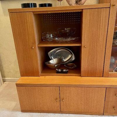 Scandinavian Danish Mid Century Modern wall unit cabinet