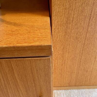 Scandinavian Danish Mid Century Modern wall unit cabinet