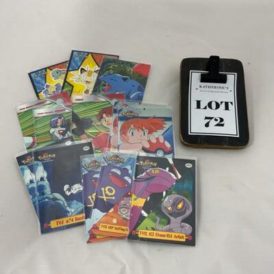 -72- 13 PokÃ©mon Trading Cards | TV Series | TOPPS | NINTENDO
