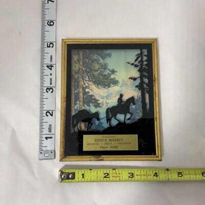 -75- Two Framed Silhouette Advertising Pieces | c. 1950