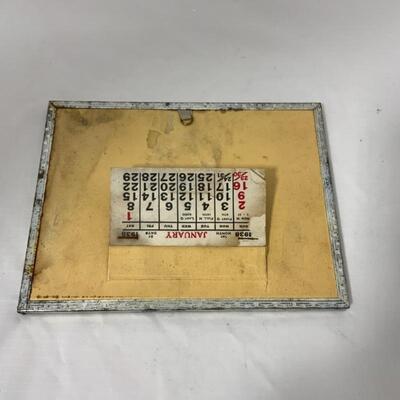 -76- 1938 Gustav Sieber Fur Co | Milwaukee WI | ADVERTISING | THERMOMETER | CALENDAR