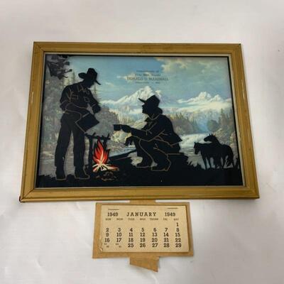 -79- 1949 Princeton, WI | Milk Hauler | Advertising Silhouette Calendar