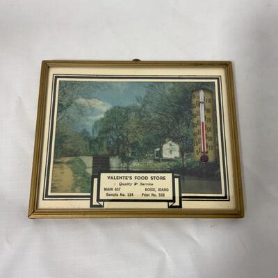 -85- VINTAGE | 1949 | Advertising Calendar Thermometer | Boise, ID