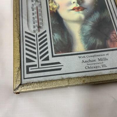 -87- VINTAGE | Art Deco | Advertising Thermometer | Chicago, IL