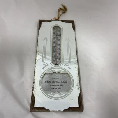 -89- VINTAGE | Roeske Chevrolet Garage | Pickett, WI | Thermometer