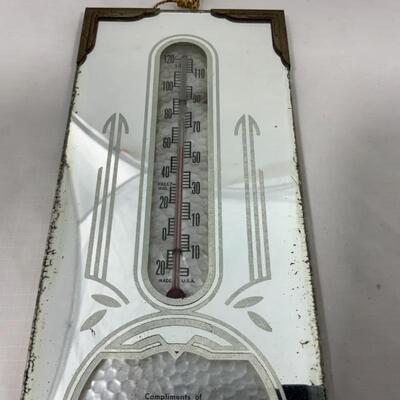 -89- VINTAGE | Roeske Chevrolet Garage | Pickett, WI | Thermometer