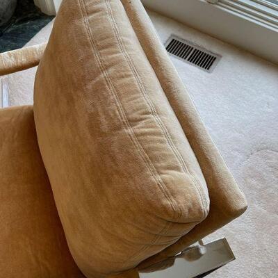 Pair 1970s Milo Baughman Thayer Coggin Lounge Chairs - pristine