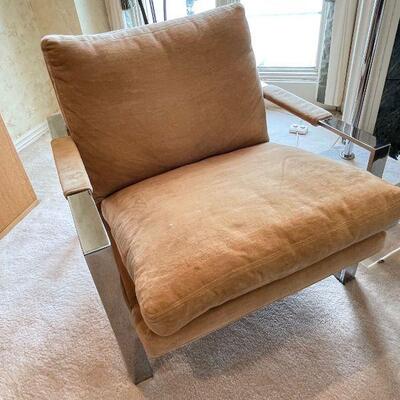 Pair 1970s Milo Baughman Thayer Coggin Lounge Chairs - pristine