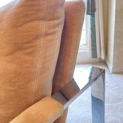 Pair 1970s Milo Baughman Thayer Coggin Lounge Chairs - pristine