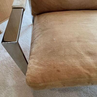 Pair 1970s Milo Baughman Thayer Coggin Lounge Chairs - pristine