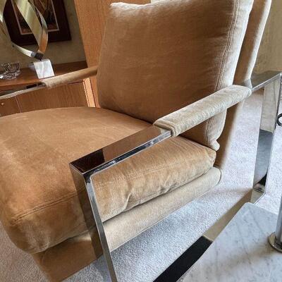 Pair 1970s Milo Baughman Thayer Coggin Lounge Chairs - pristine