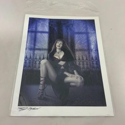 -96- AUTOGRAPHED | Fantasy Art | Scream Queens | YIP | SMILE
