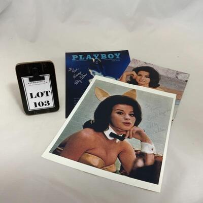 -103- AUTOGRAPHS | Kelly Collins | Playboy Bunny