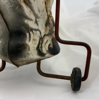 -116- VINTAGE | 1950s | Tin MOBO Horse Toy | RARE 19â€ Tall