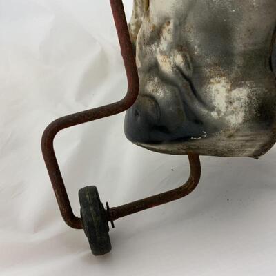 -116- VINTAGE | 1950s | Tin MOBO Horse Toy | RARE 19â€ Tall