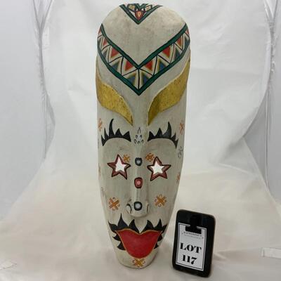 -117- MODERN | Indonesian Mask Wall Decor | Hand-Carved