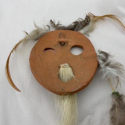 -119- Tunghat | Alaskan Native | Hand Crafted Terracotta Yupâ€™ik Mask