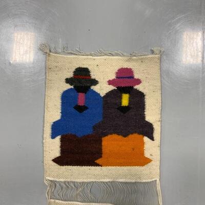 -122- Hand-Woven South American Wall Hanging | 50.5â€ long