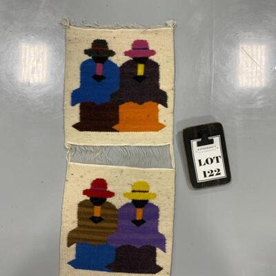 -122- Hand-Woven South American Wall Hanging | 50.5â€ long