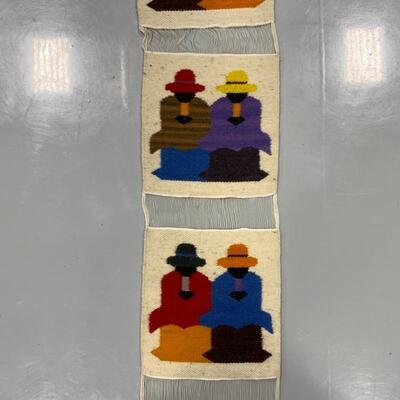 -122- Hand-Woven South American Wall Hanging | 50.5â€ long