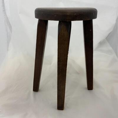 -123- Primitive Style Round Stool | 13.75â€ tall