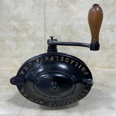 -134- Large Cast Iron Wall Coffee Grinder