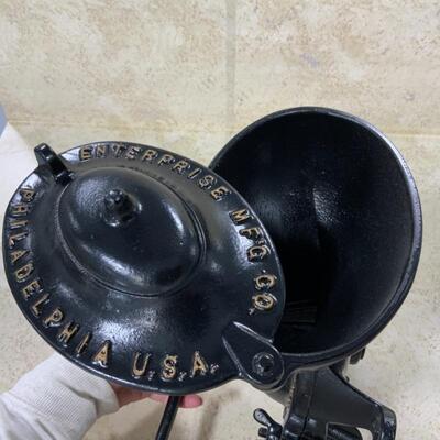 -134- Large Cast Iron Wall Coffee Grinder