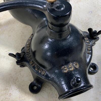 -134- Large Cast Iron Wall Coffee Grinder