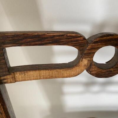 109 Pair of Romweber Viking Oak Horse Head Chair 