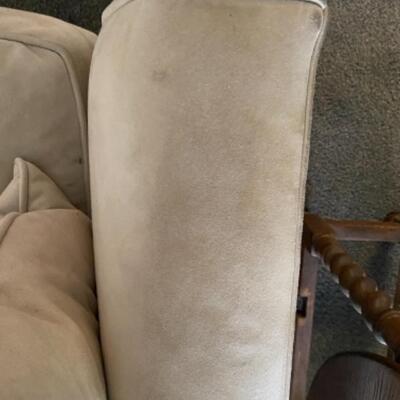 117 Pottery Barn Micro Suede Sofa 