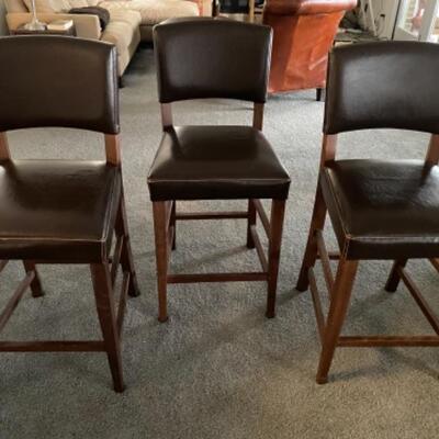 120 Set of 3 PIER ONE Italian Stools 