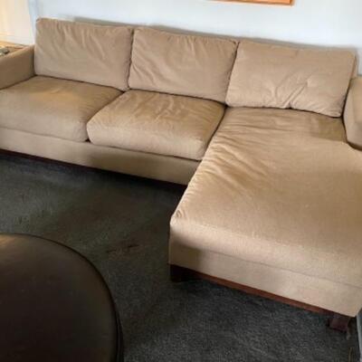 125 Creme colored ROWE Sectional Sofa 