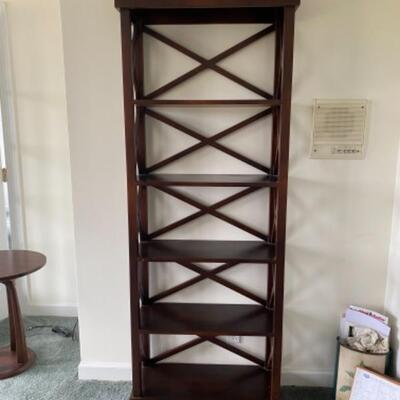 134 Large Decorative X Sided Bookcase 