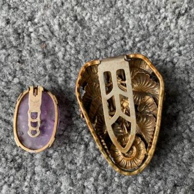 216 Antique Scarf Clips 