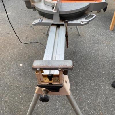 222 Rigid 12â€ Compound Sliding Mitre Saw with Stand 
